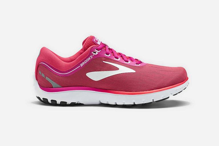 Brooks Women's PureFlow 7 Road Running Shoes - Red (IQHR65432)